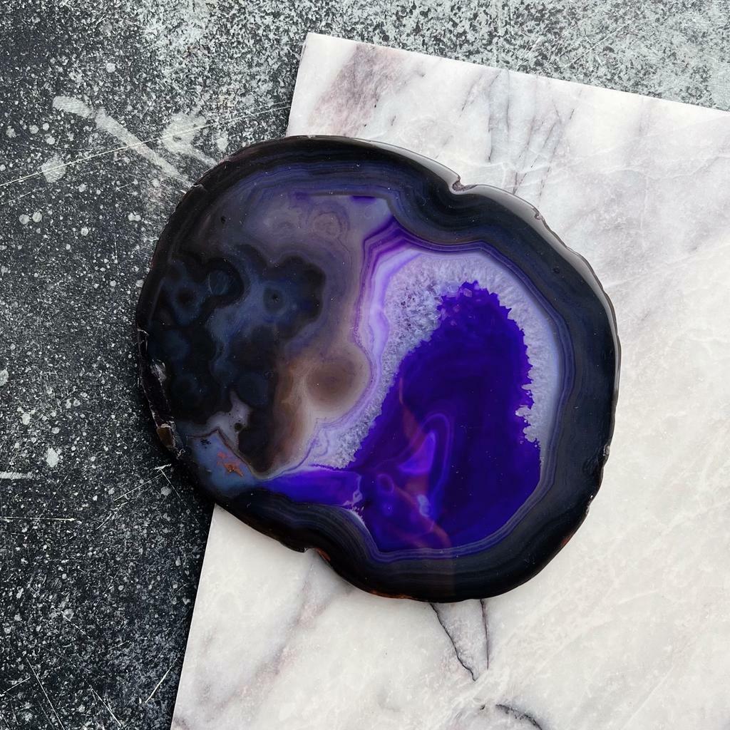 Тонированный срез агата 15х12см без окантовки