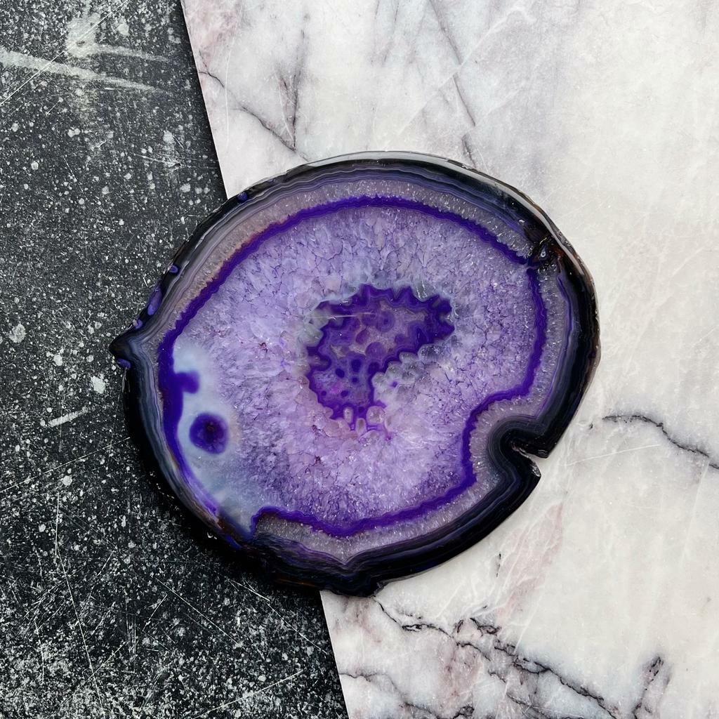 Тонированный срез агата 15х13см без окантовки