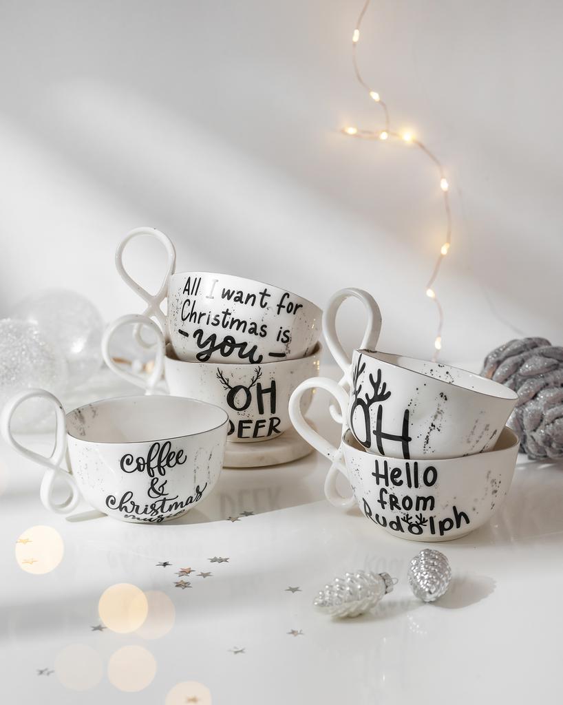 Кружка "Бесконечность" новогодняя с платиной