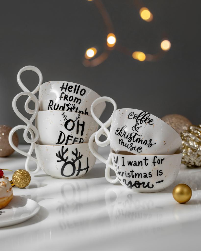 Кружка "Бесконечность" новогодняя с золотом