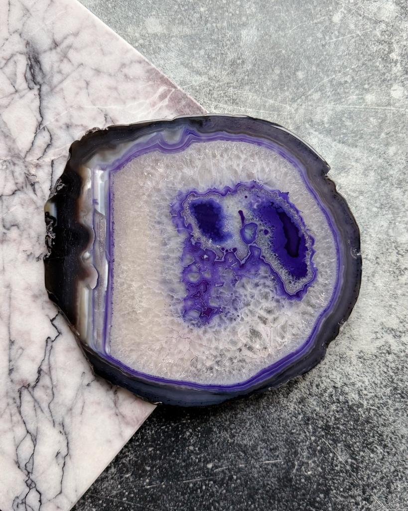 Тонированный срез агата 20х22см без окантовки