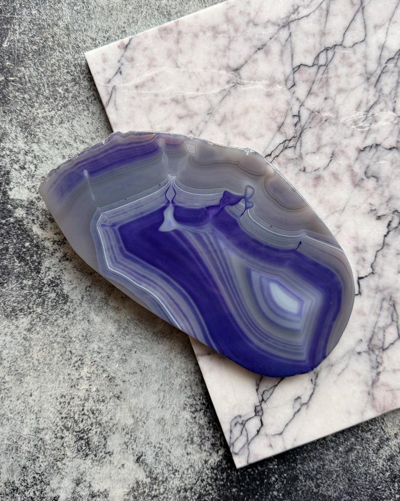 Тонированный срез агата 22х13см без окантовки