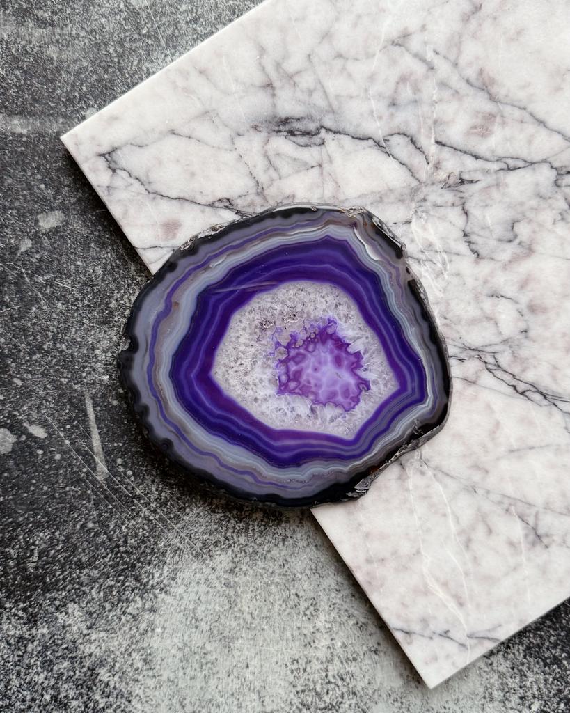 Тонированный срез агата 15х14см без окантовки