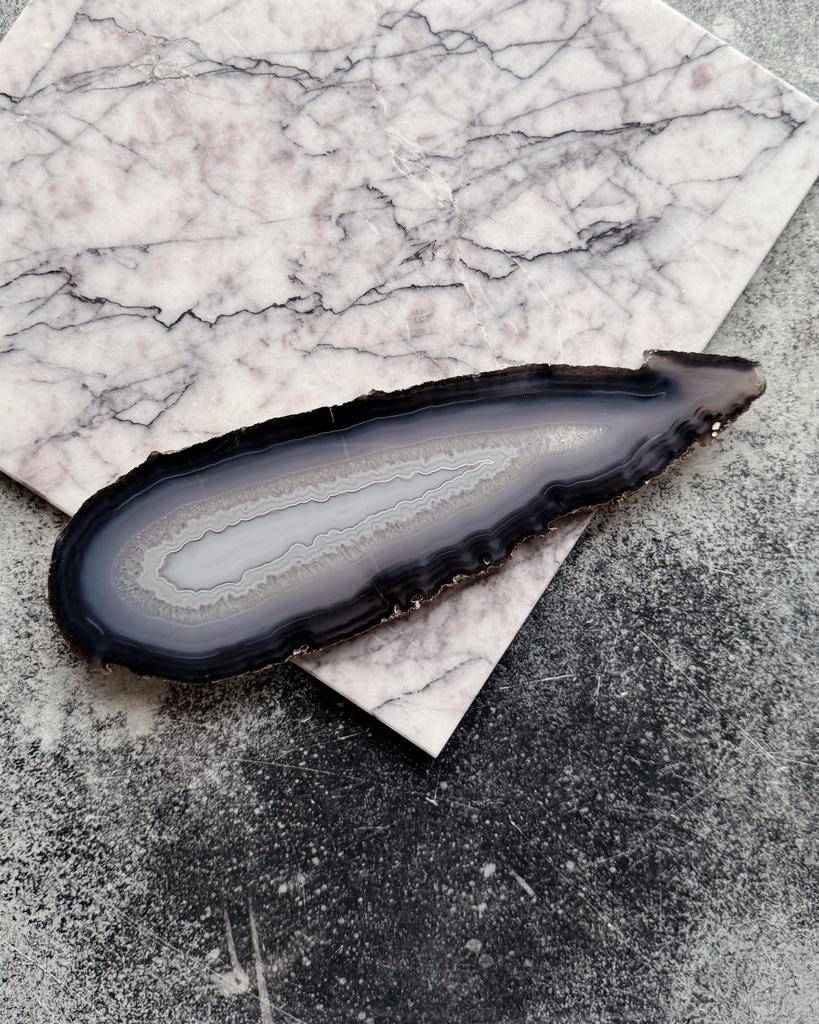 Срез агата 9х29см без окантовки