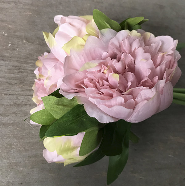 Букет пионов маленький розовый