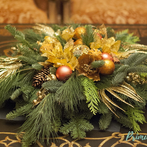 Новогодние композиции для оформления интерьера