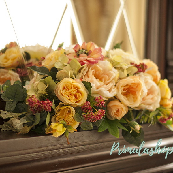 КУПИТЬ  КОМПОЗИЦИЮ ИЗ ИСКУССТВЕННЫХ ЦВЕТОВ НА КАМИН