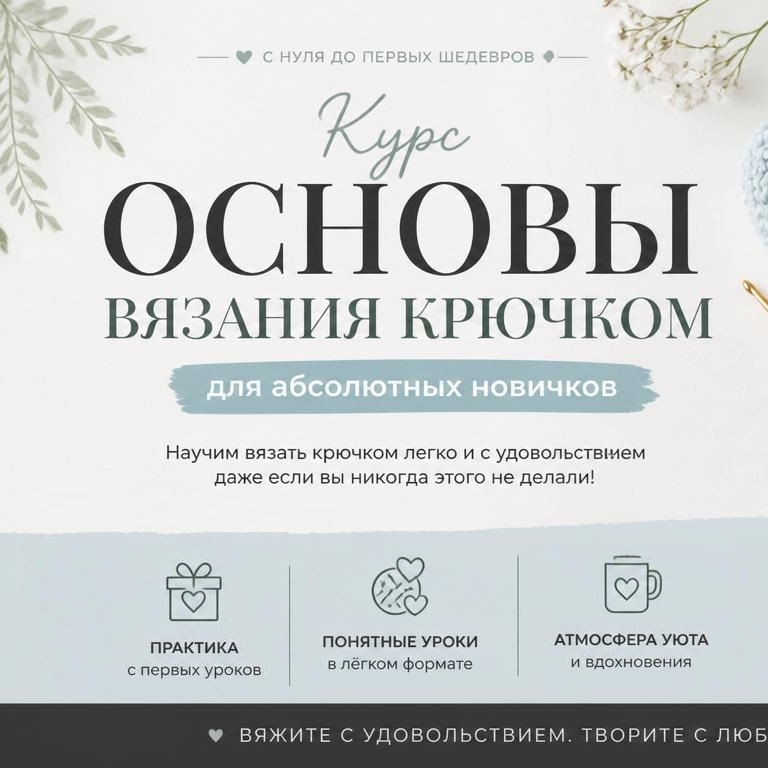 Курс "Основы вязания крючком"