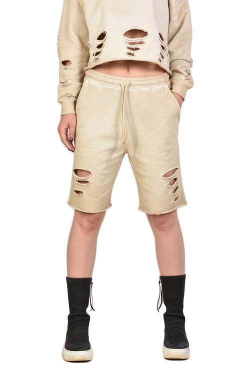 Рваные шорты из хлопка LH