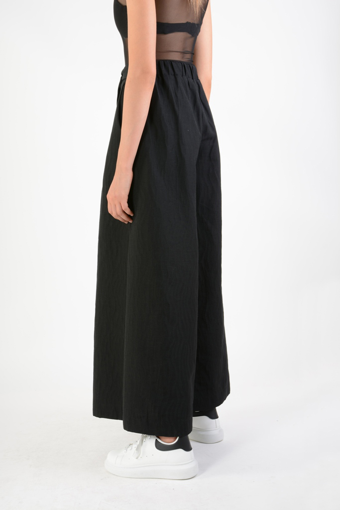 Широкие расклешенные брюки с поясом LH S