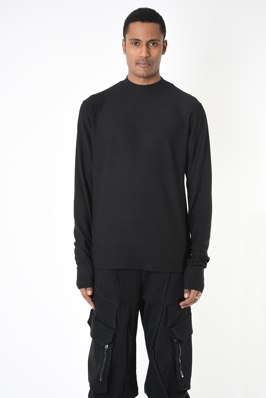 Лонгслив из фактурного хлопка LH