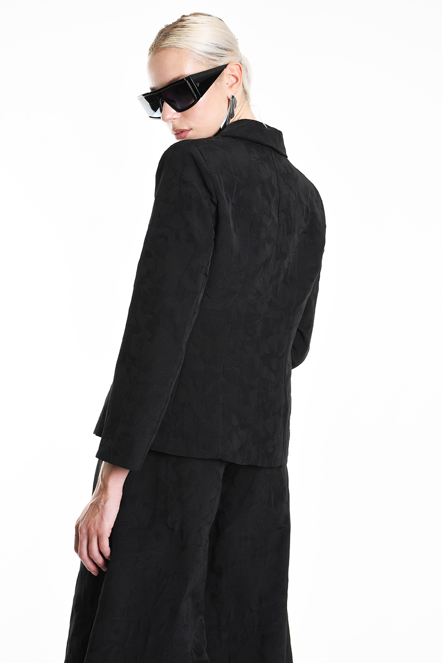 Пиджак из жаккардового хлопка и карманами с клапанами LH