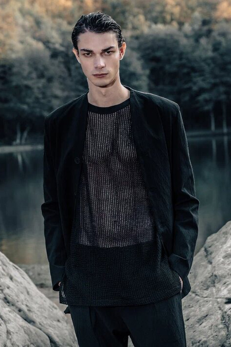 Пиджак из жаккардового хлопка на трех пуговицах LH