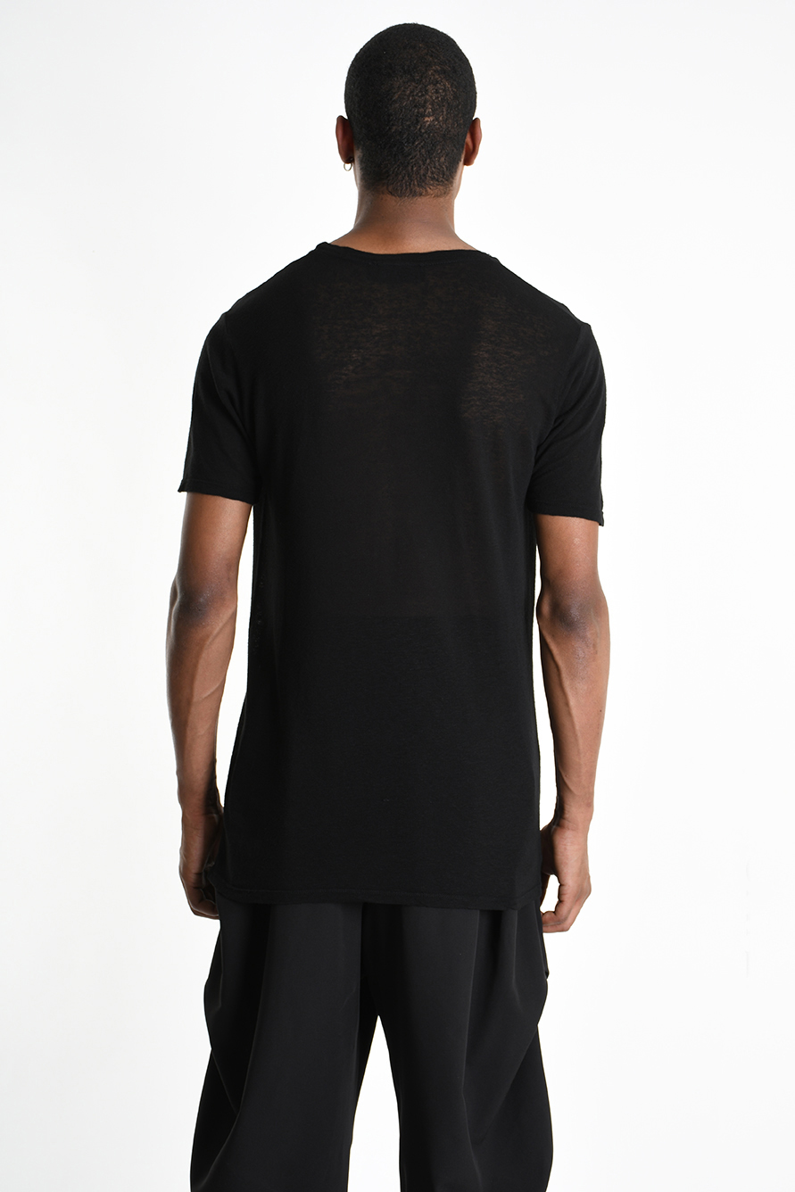 Футболка стандартного кроя из вискозного льна LH