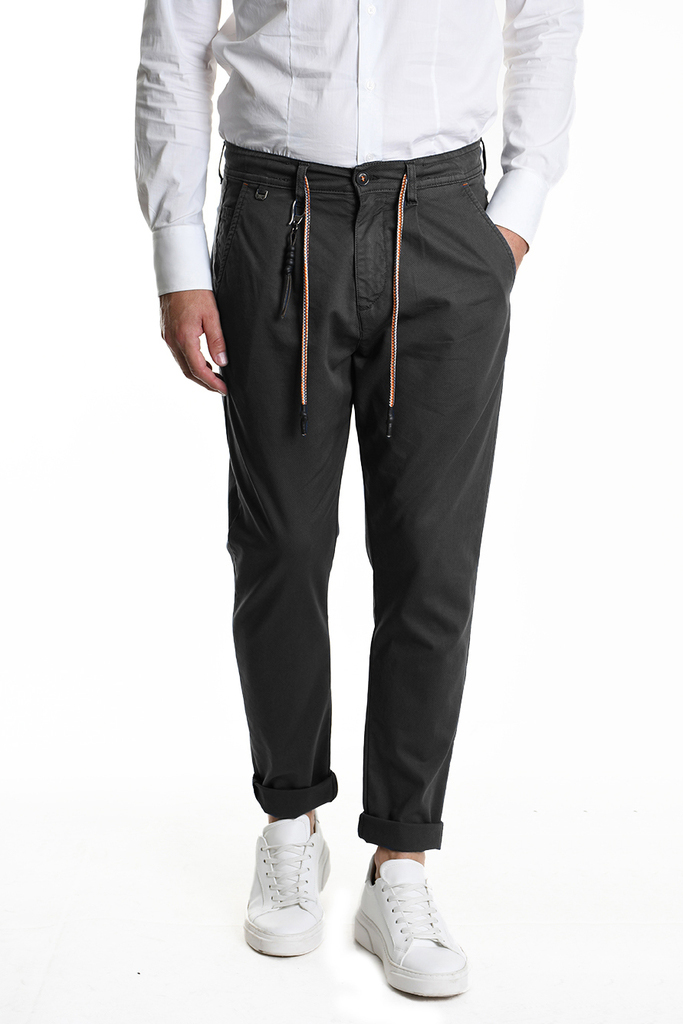 Комфортные брюки из эластичного хлопка с поясом кулиской Xagon