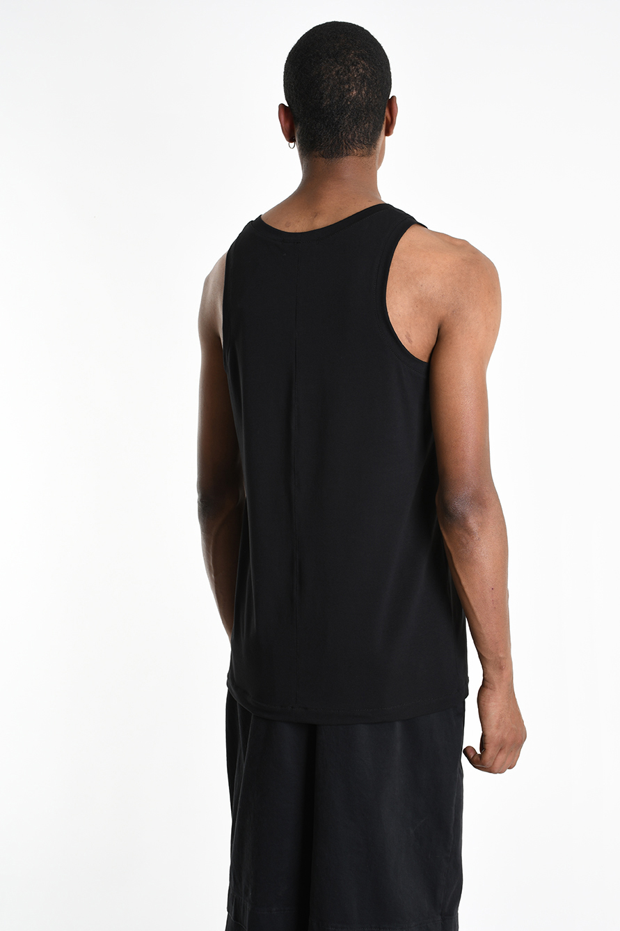 Хлопковая черная майка LH