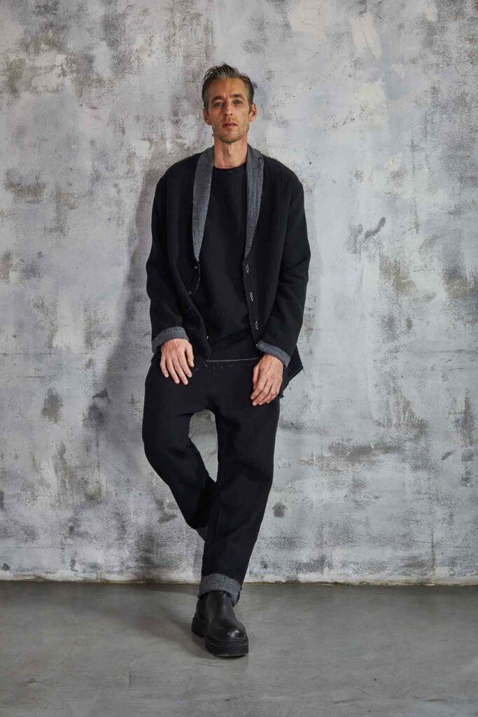 Кардиган из смесового хлопка с необработанными краями Xagon