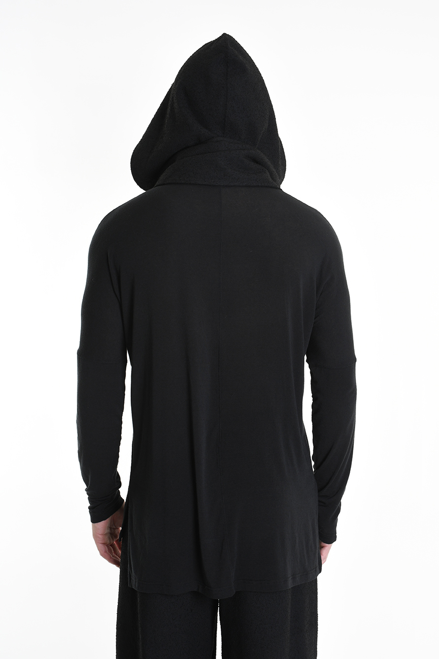 Шарф-капюшон из фактурного букле LH