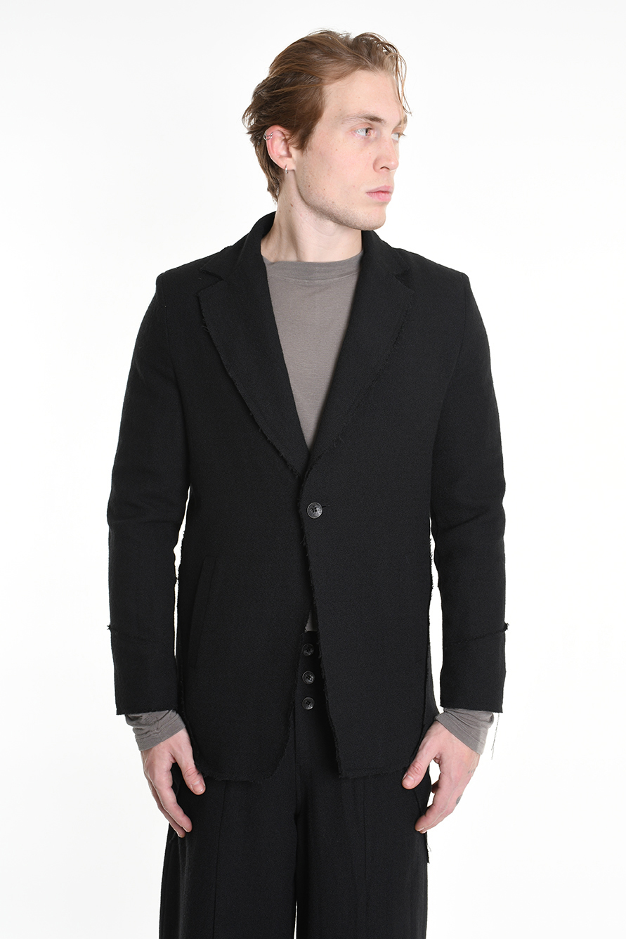 Жакет из конопляной шерсти на одной пуговице LH