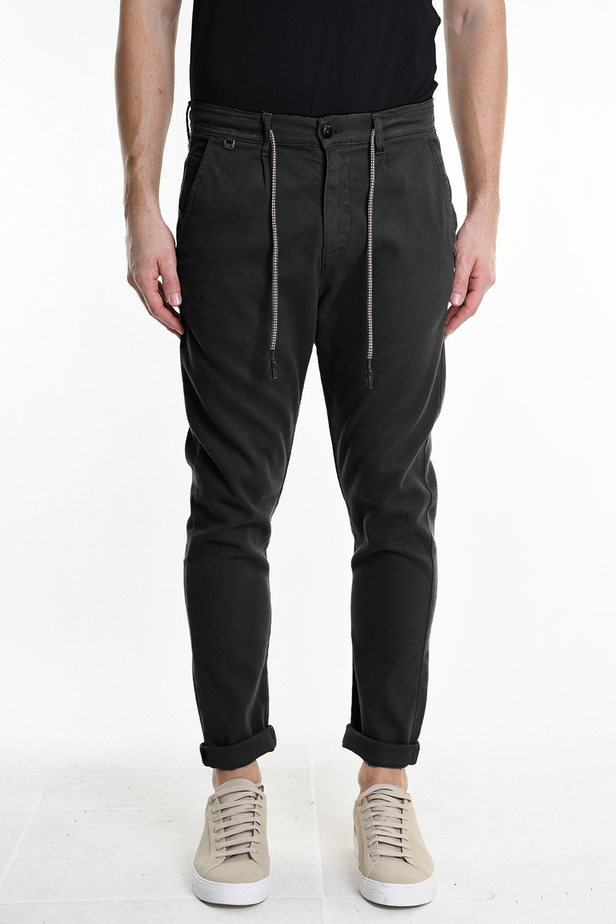 Брюки комфортного кроя из текстурированного хлопка Xagon