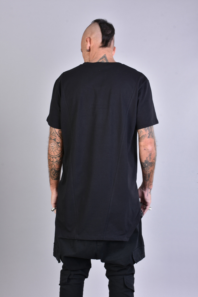 Хлопковая футболка с принтом бренда спереди LH