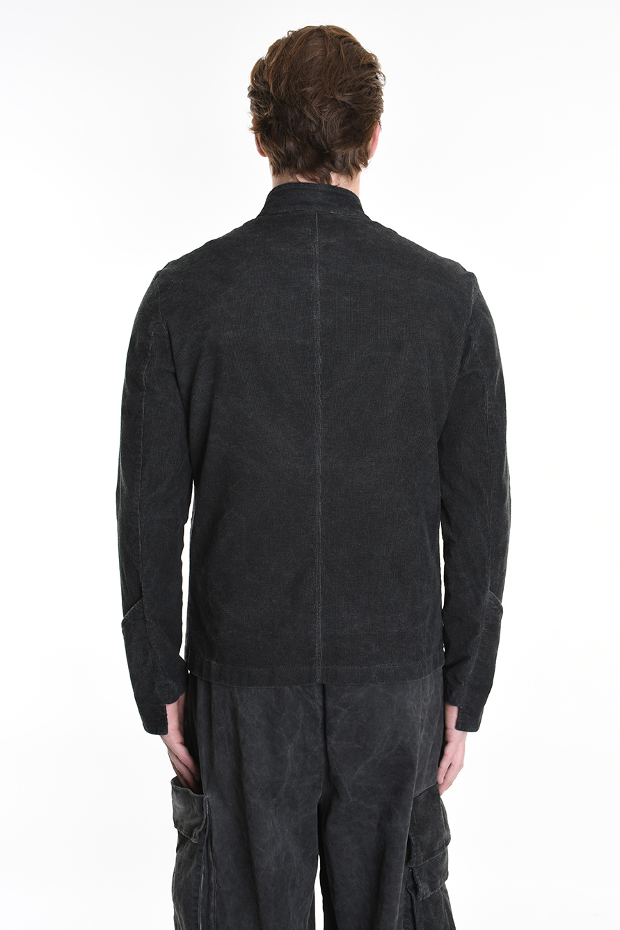 Вельветовый пиджак из хлопка стрейч с воротником-стойкой LH