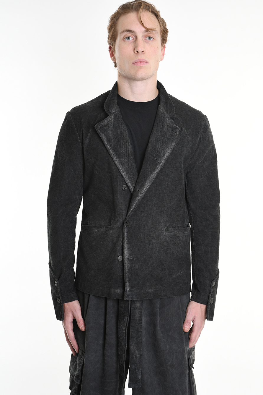 Вельветовый пиджак из хлопка стрейч с воротником-стойкой LH