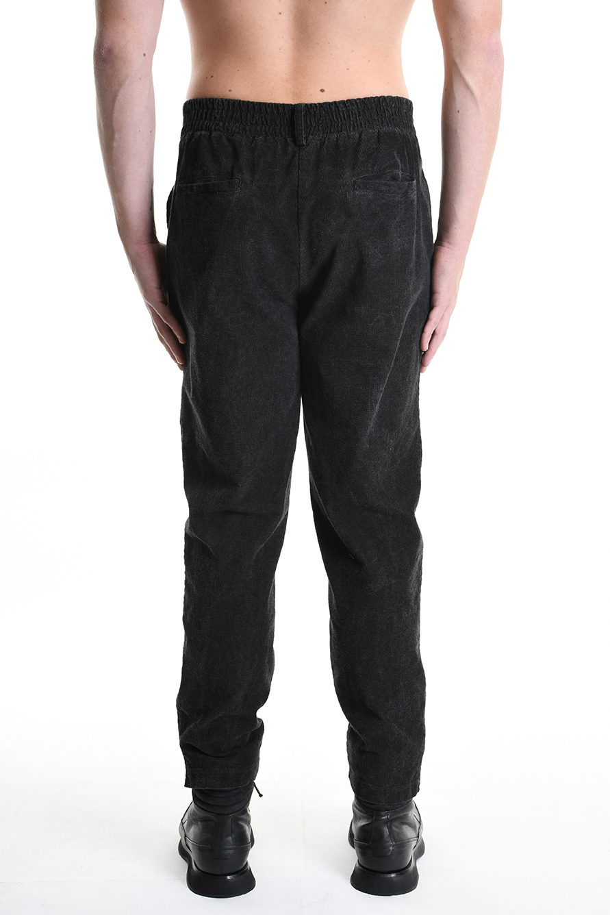 Вельветовые брюки из хлопка стрейч с защипами LH