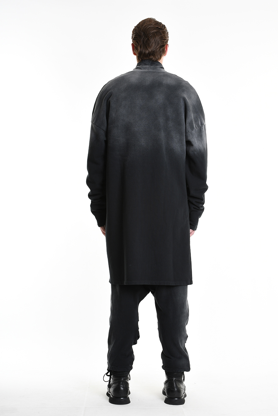 Асимметричный кардиган с покрытием с эффектом окисления LH