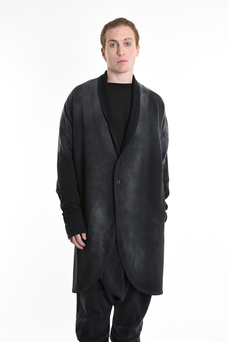 Асимметричный кардиган с покрытием с эффектом окисления LH