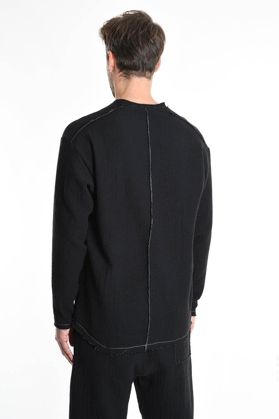 Кофта с V-вырезом и необработанными краями Xagon