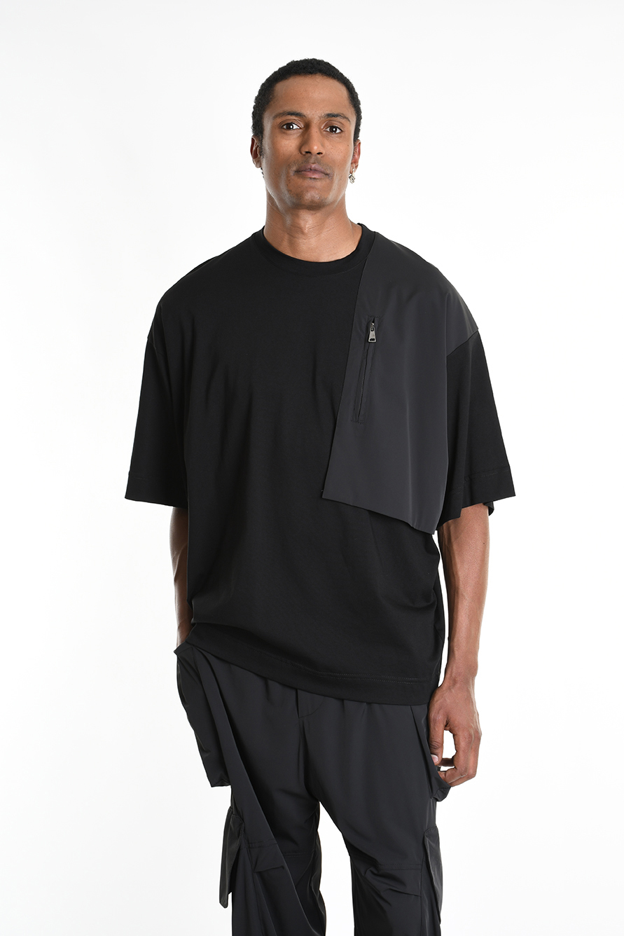 Хлопковая футболка с нейлоновой вставкой LH