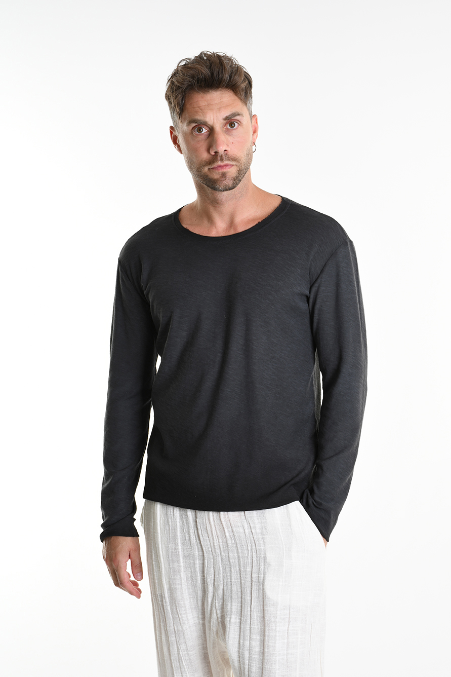 Лонгслив из хлопкового джерси окрашенный холодным способом Xagon