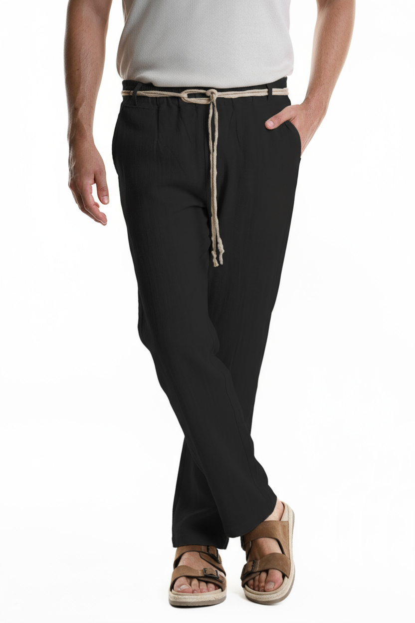 Брюки свободного кроя с поясом-шнуром Xagon