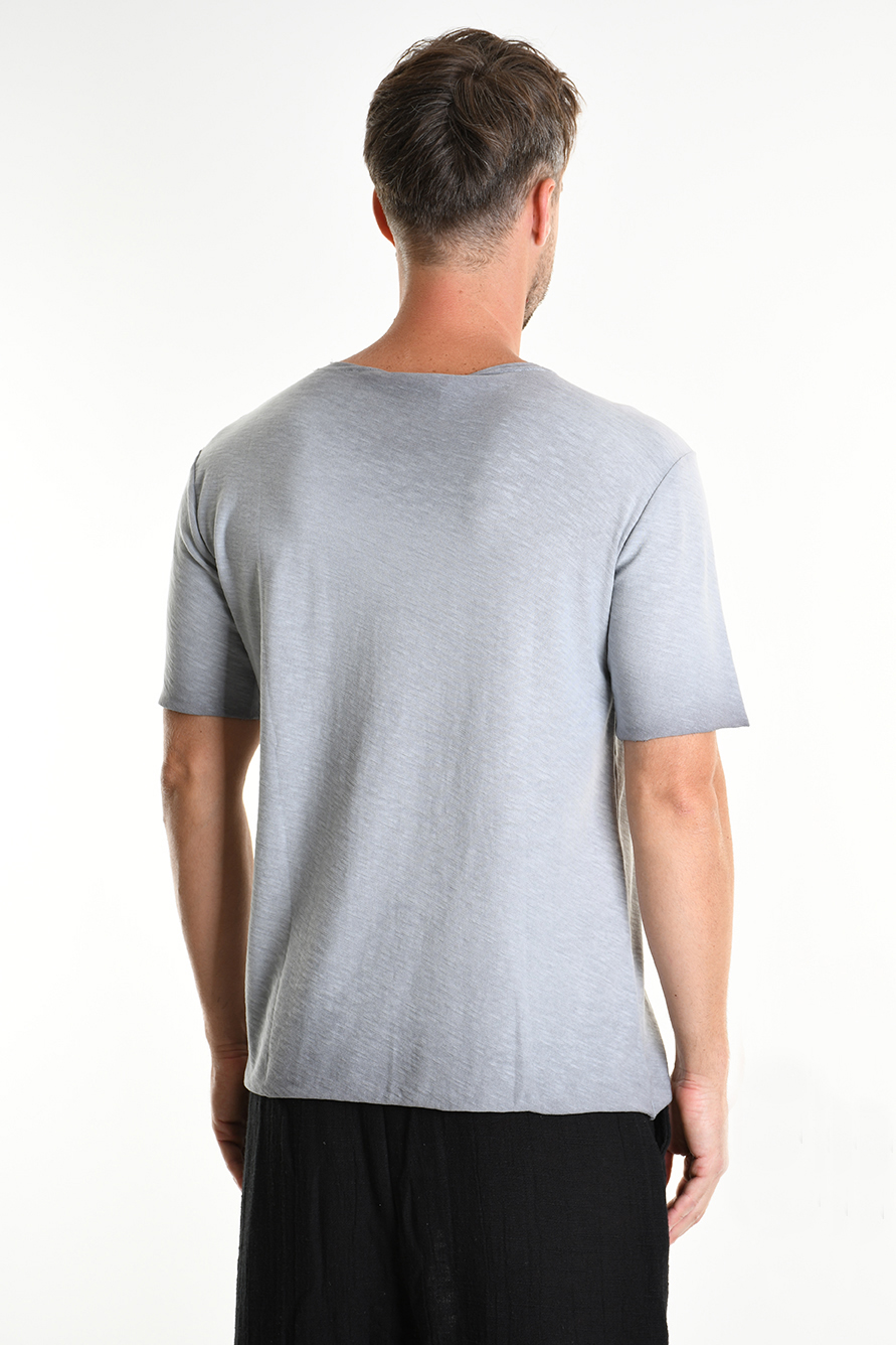 Футболка из хлопкового джерси с необработанными краями Xagon