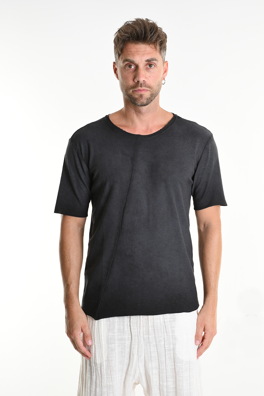 Футболка из хлопкового джерси с необработанными краями Xagon