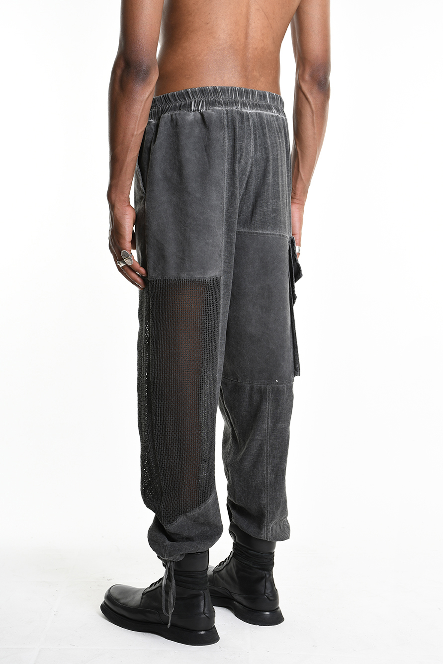 Брюки со вставками выполненные в технике деконструкции LH