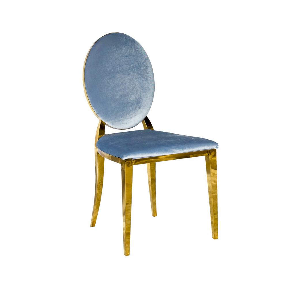 Стул "Версаль" серо-голубой