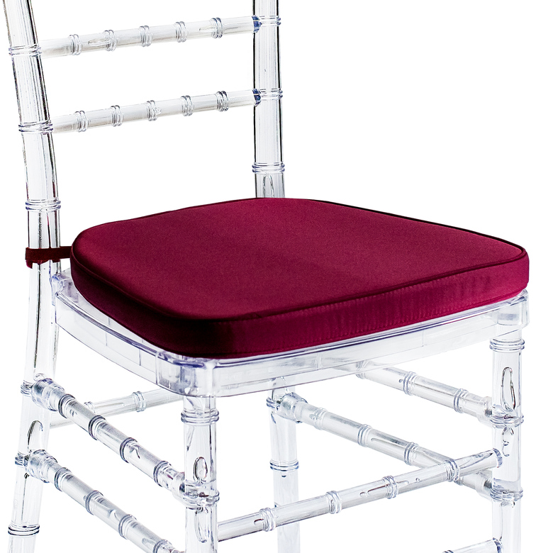 Подушка мягкая бордовая