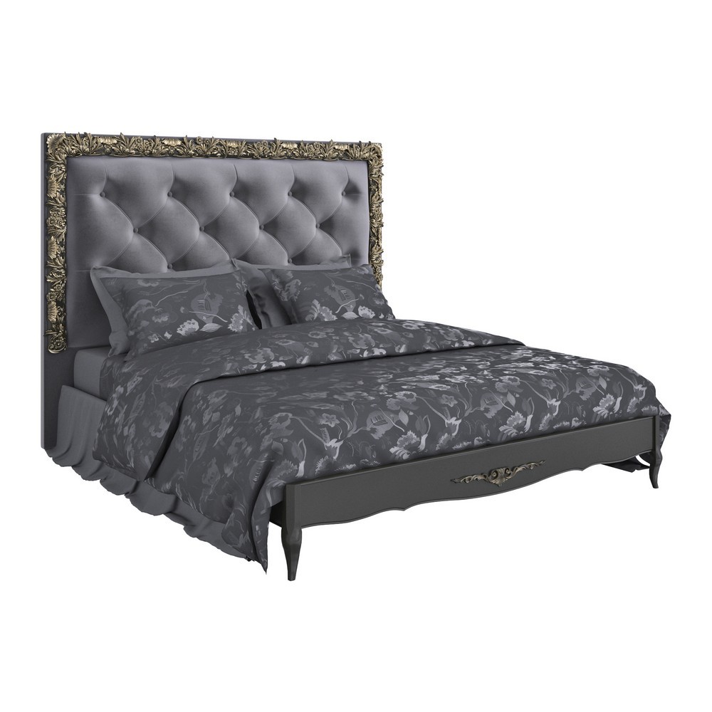 КРОВАТЬ С МЯГКИМ ИЗГОЛОВЬЕМ 180*200 R218D-К03-AG-B12