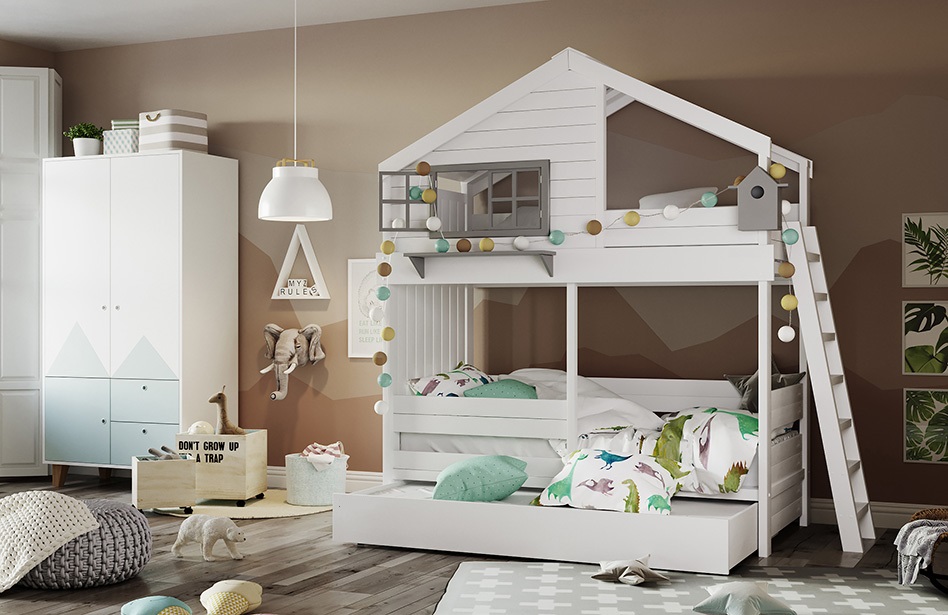 Кровать детская двухярусная 1001