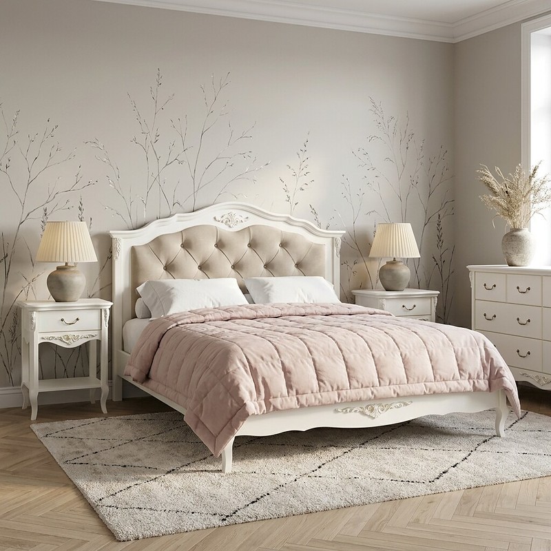 КРОВАТЬ С МЯГКИМ ИЗГОЛОВЬЕМ 140*200 A314