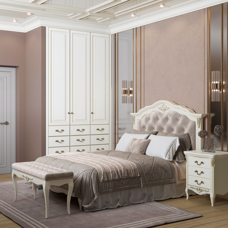 КРОВАТЬ С МЯГКИМ ИЗГОЛОВЬЕМ 180*200 A318