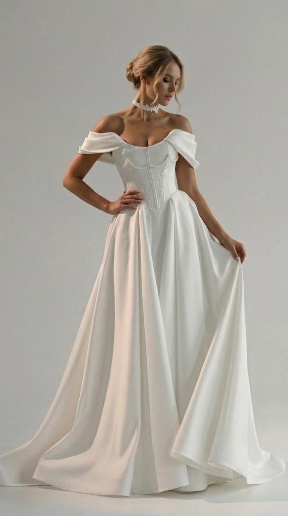 Свадебное платье А-силуэт Барбара купить в СПб