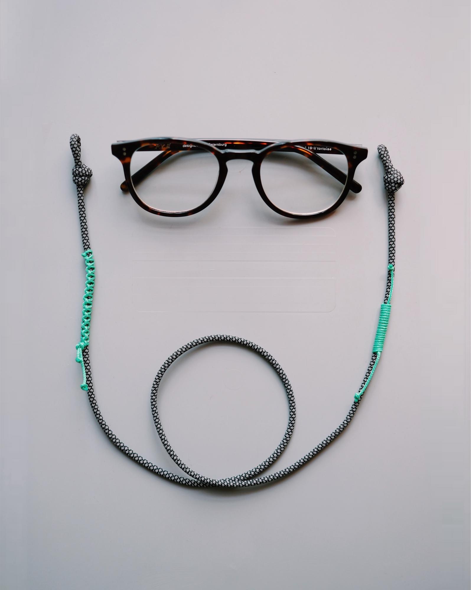 ШНУРОК ДЛЯ ОЧКОВ KNOTTY WORKSHOP LIGHT EMERALD