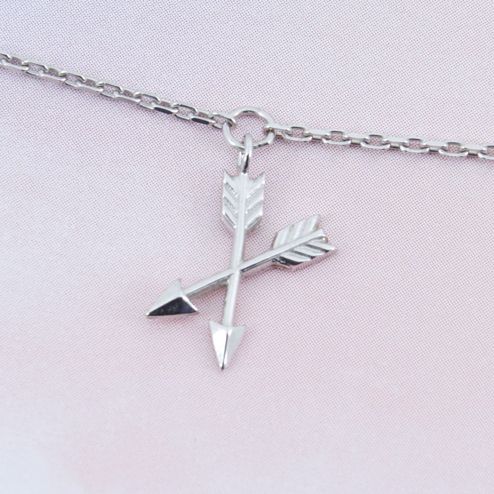 Стрела Амура, браслет на цепочке (Серебро 925º)