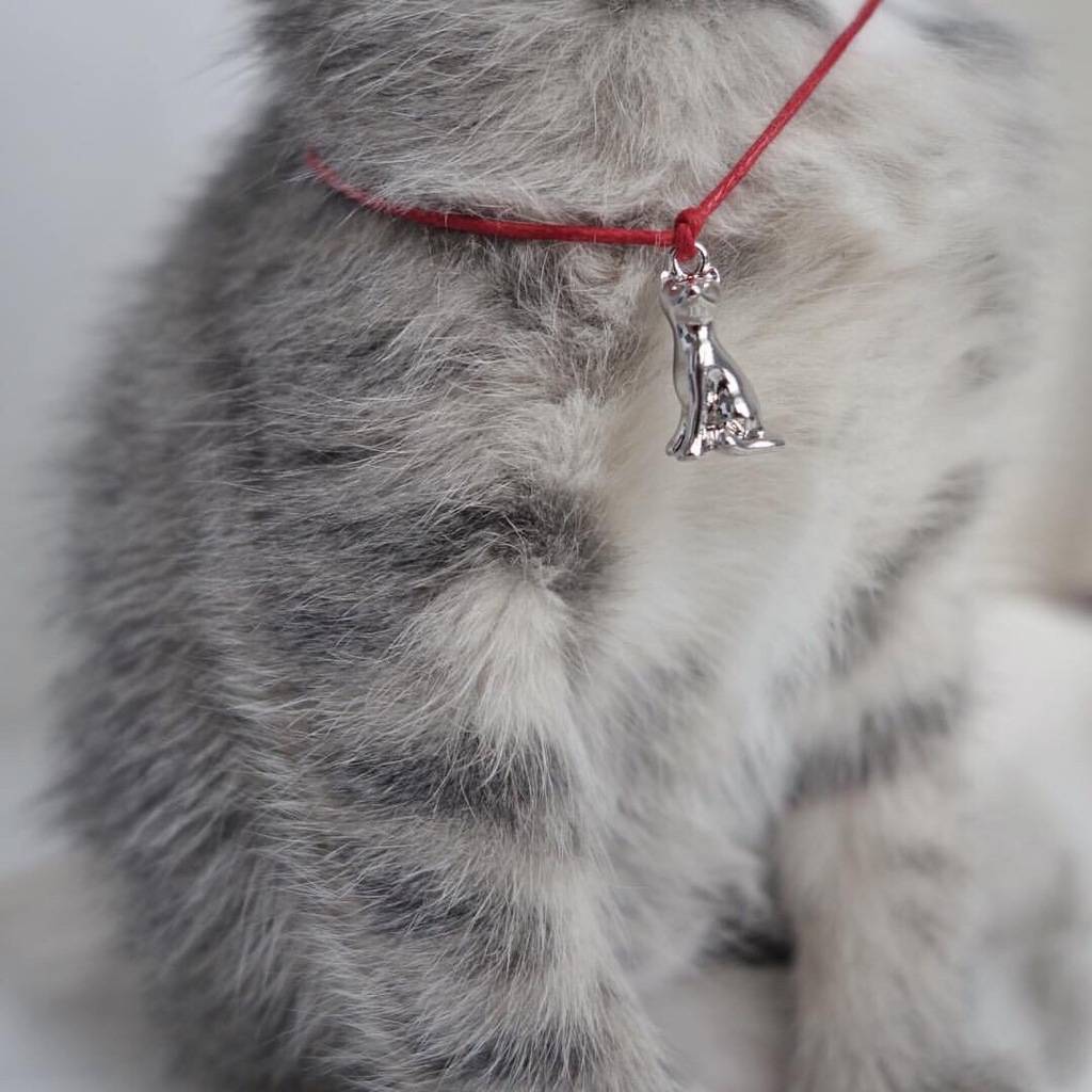 Кошка v.2 (покрытие белое золото)