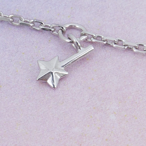 Волшебная палочка, браслет на цепочке (Серебро 925º)