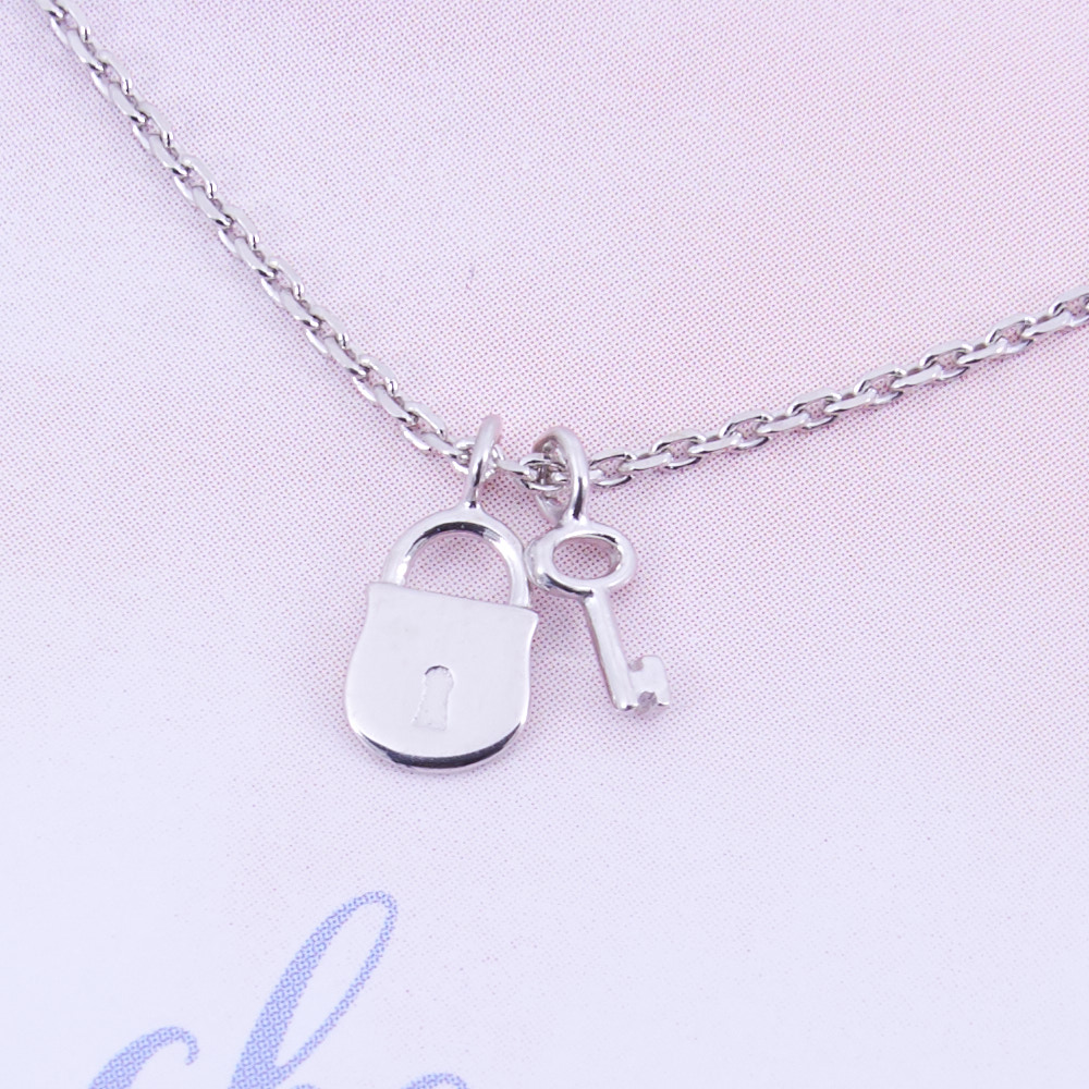 Замок с ключом, колье (Серебро 925º)
