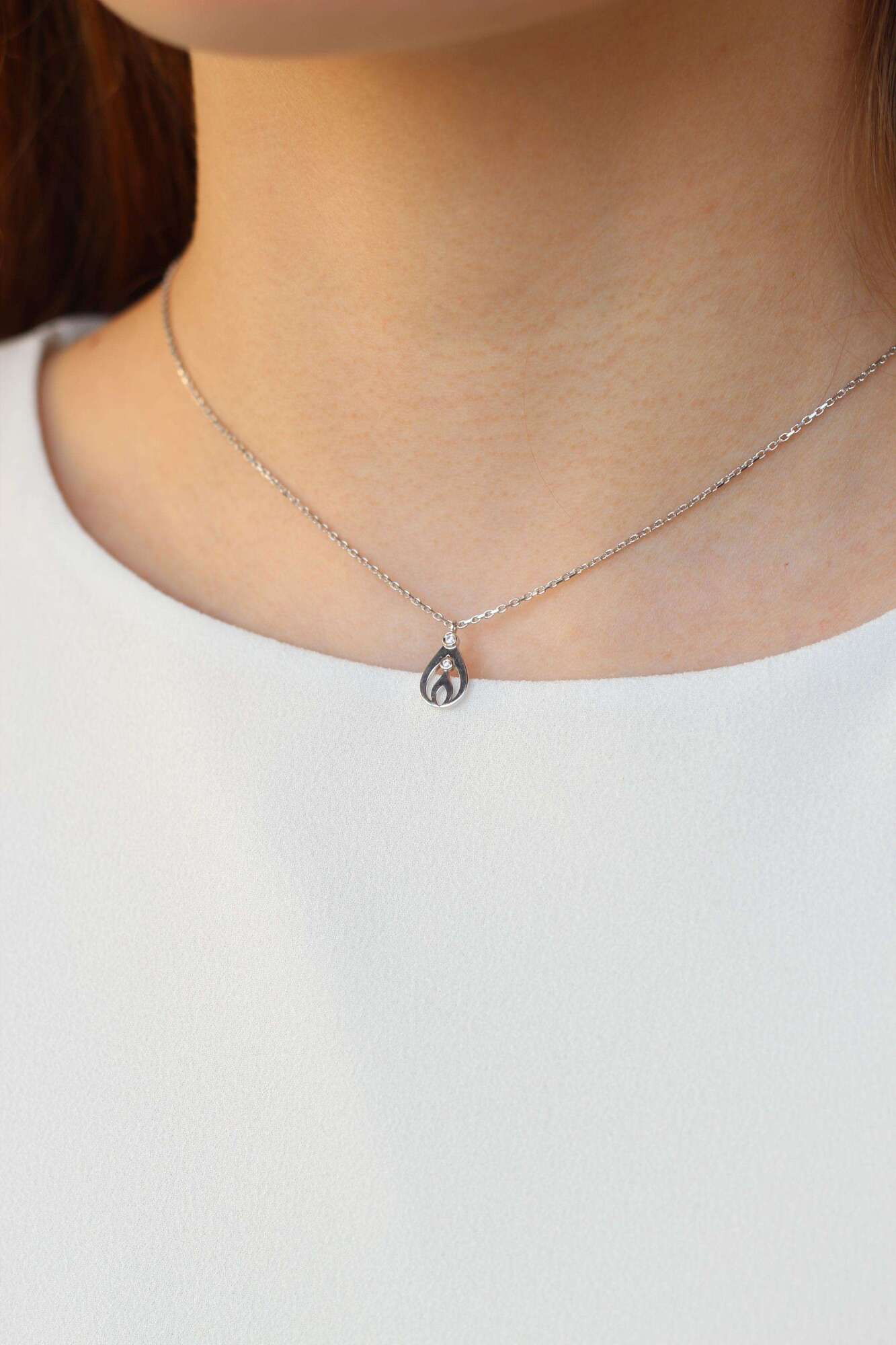 Малыш в животике, колье (Серебро 925º)